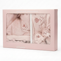 Floral Embroidery Cotton 3-Piece Baby Bathrobe Set (0-24 Months) - BB204.3994.10