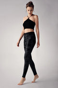 Velvet Shaping Maternity Leggings Black - LT9005