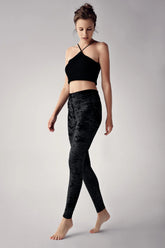 Velvet Shaping Maternity Leggings Black - LT9005