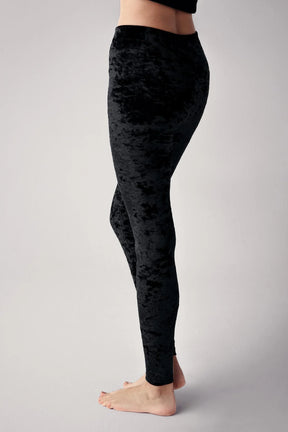 Velvet Shaping Maternity Leggings Black - LT9005