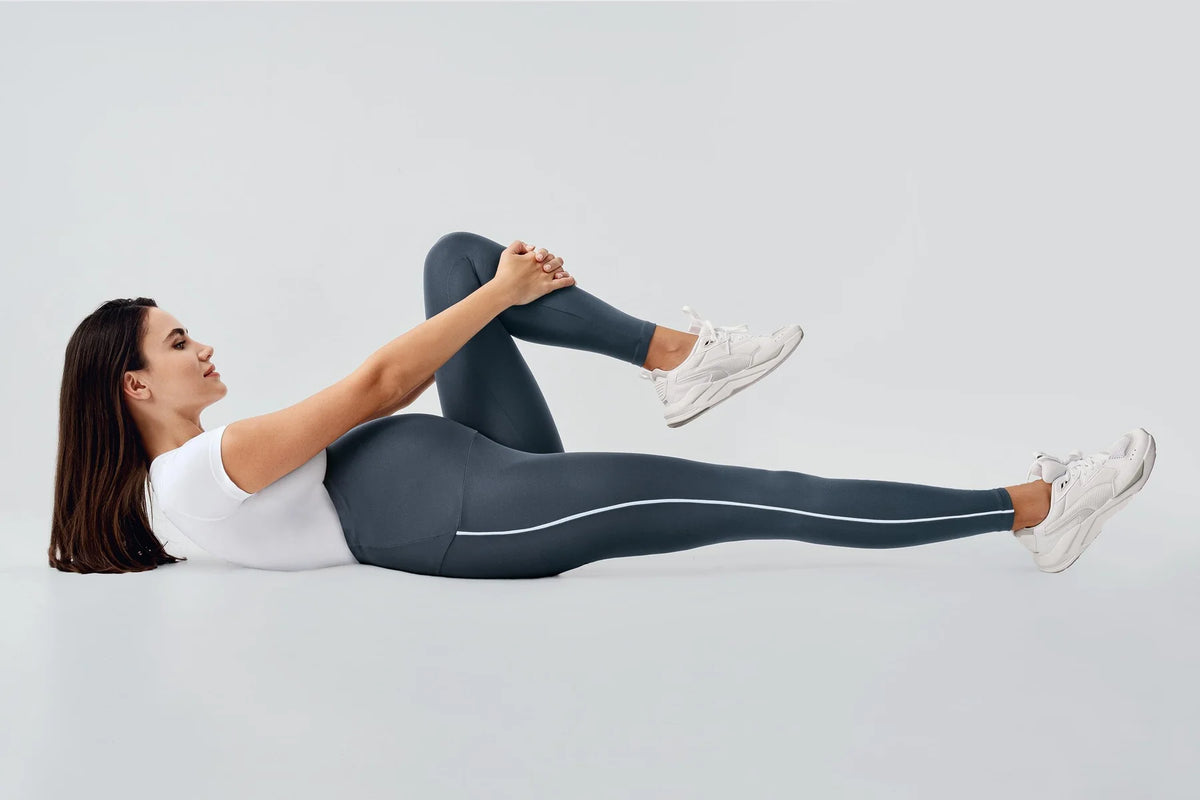 Piped High Waist Stretch Shaping Maternity Leggings Anthracite - LT9024