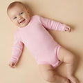 Long Sleeve Kids Bodysuit Pink (1-3 Years) - S001.0001