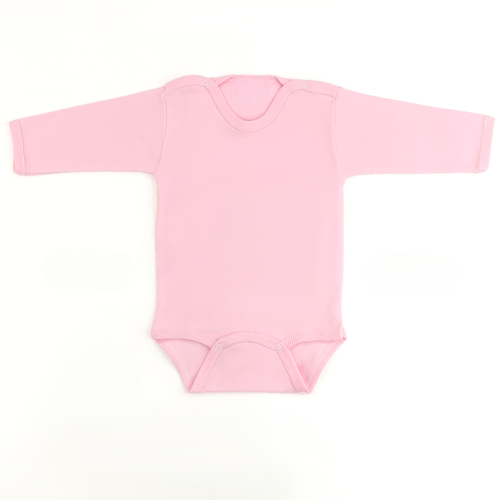 Long Sleeve Kids Bodysuit Pink (1-3 Years) - S001.0001