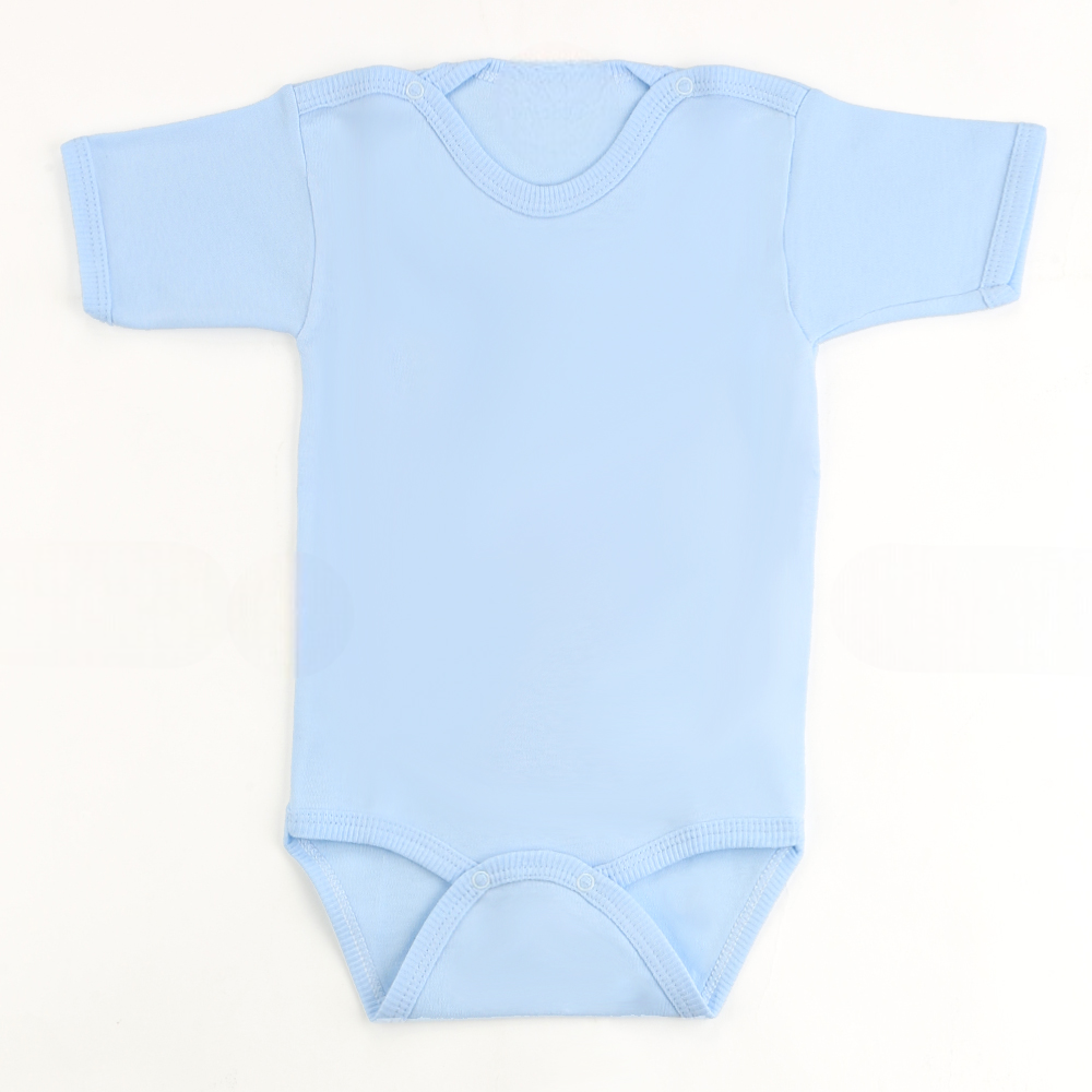 Short Sleeve Kids Bodysuit Blue (1-3 Years) - S001.0004