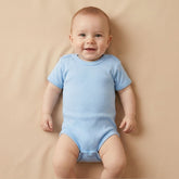 Short Sleeve Kids Bodysuit Blue (1-3 Years) - S001.0004