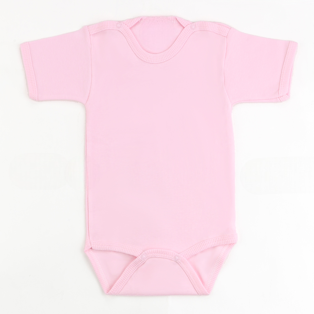 Short Sleeve Kids Bodysuit Pink (1-3 Years) - S001.0004
