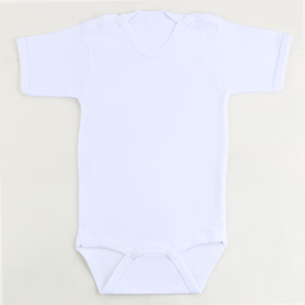 Short Sleeve Kids Bodysuit White (1-3 Years) - S001.0004