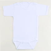 Short Sleeve Kids Bodysuit White (1-3 Years) - S001.0004