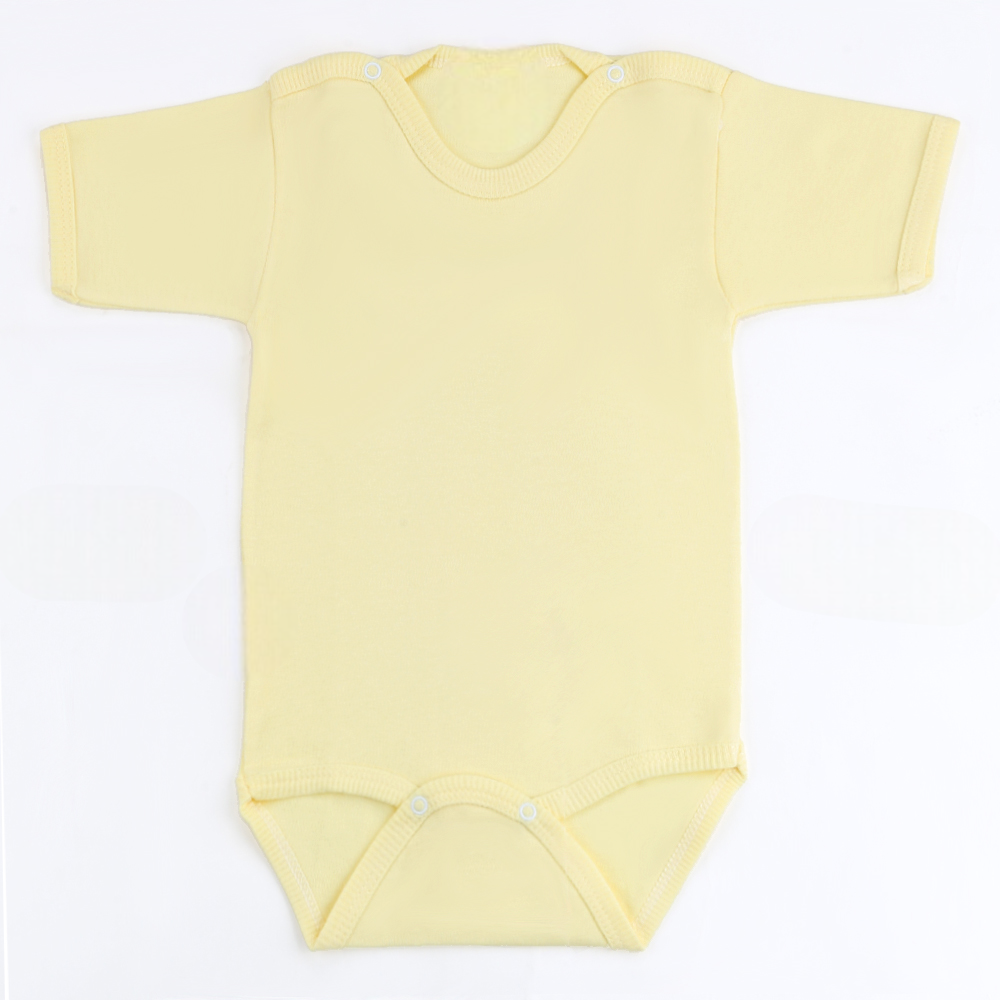 Short Sleeve Kids Bodysuit Yellow (1-3 Years) - S001.0004