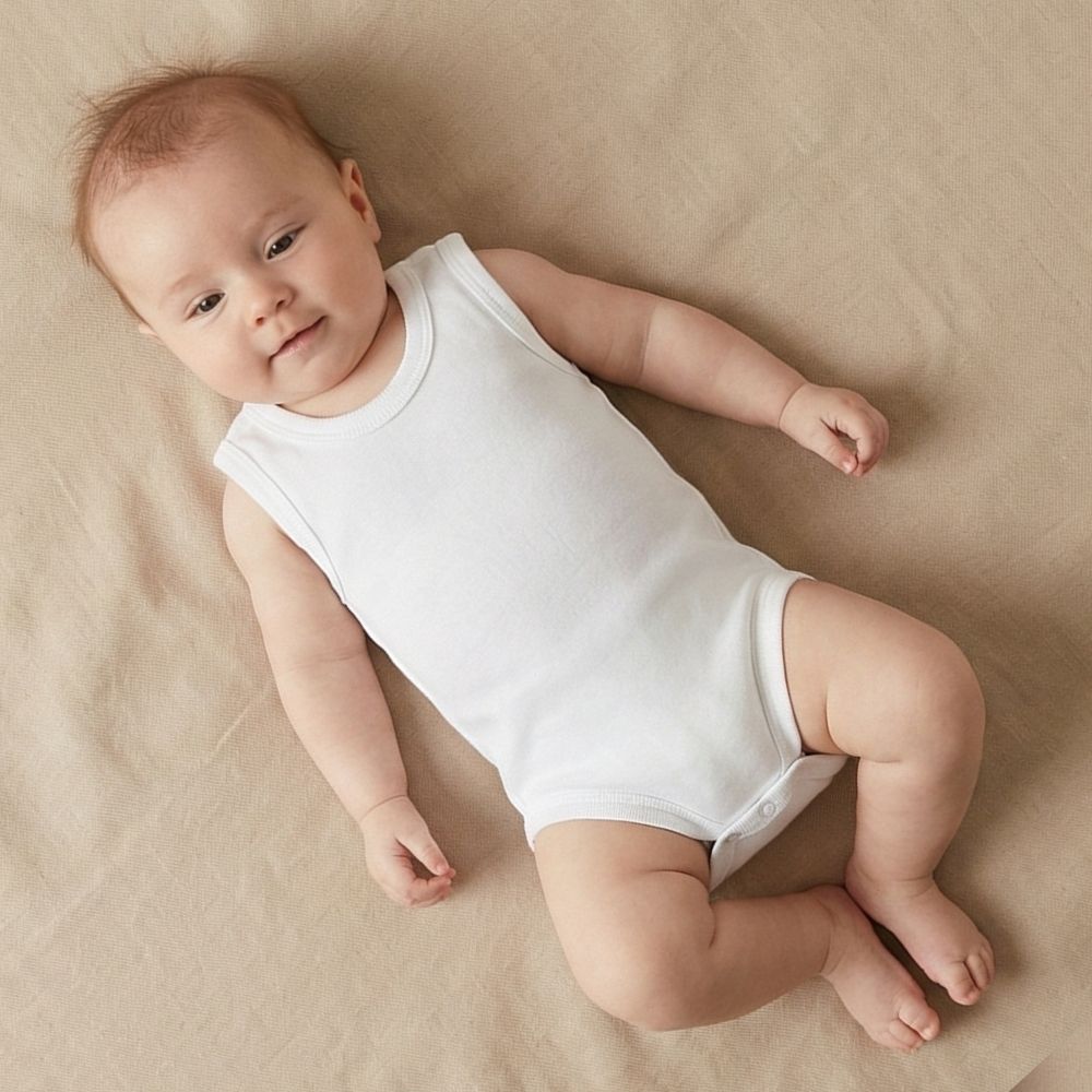 Strap Kids Bodysuit Ecru (1-3 Years) - S001.0005