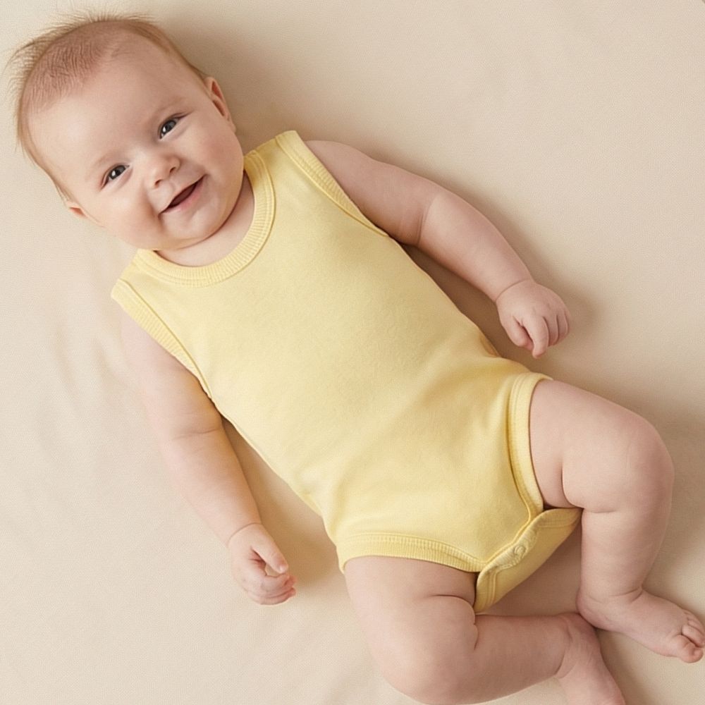 Strap Kids Bodysuit Yellow (1-3 Years) - S001.0005