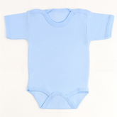 Short Sleeve Baby Bodysuit Blue (0-12 Months) - S001.0156