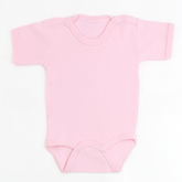 Short Sleeve Baby Bodysuit Pink (0-12 Months) - S001.0156
