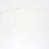 Long Sleeve Baby Bodysuit Ecru (0-12 Months) - S001.0157
