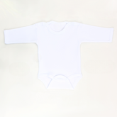 Long Sleeve Baby Bodysuit White (0-12 Months) - S001.0157