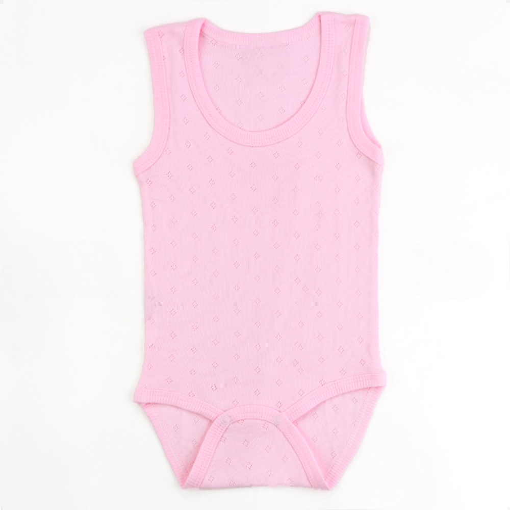 Strap Motif Kids Bodysuit Pink (1-3 Years) - S001.0165