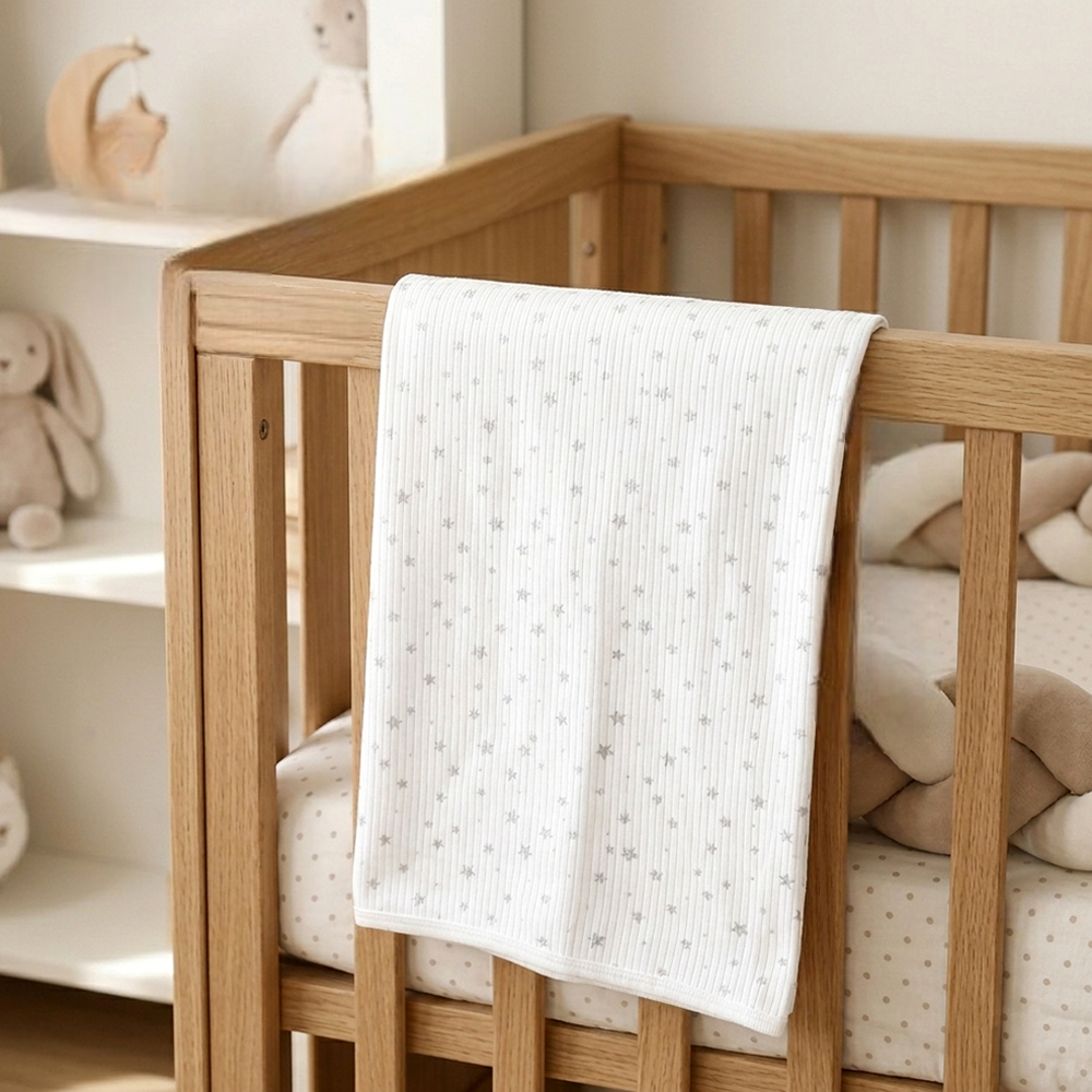 Star Themed Baby Blanket Ecru - SP001.9411