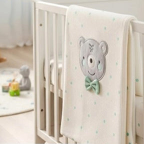 Polka Dot Bear Themed Baby Blanket Mint - SP001.109.11