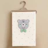 Polka Dot Bear Themed Baby Blanket Mint - SP001.109.11