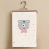 Polka Dot Bear Themed Baby Blanket Pink - SP001.109.2