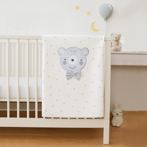 Polka Dot Bear Themed Baby Blanket Grey - SP001.109.5