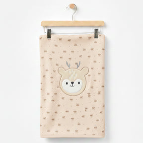 Sweet Dear Themed Baby Blanket Beige - SP001.110.12