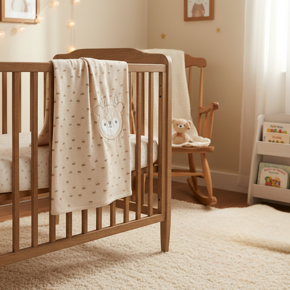 بطانية أطفال بتصميم Sweet Dear باللون البيج - SP001.110.12
