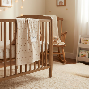 Sweet Dear Themed Baby Blanket Beige - SP001.110.12