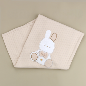Rabbit Themed Baby Blanket Beige - SP001.111.12