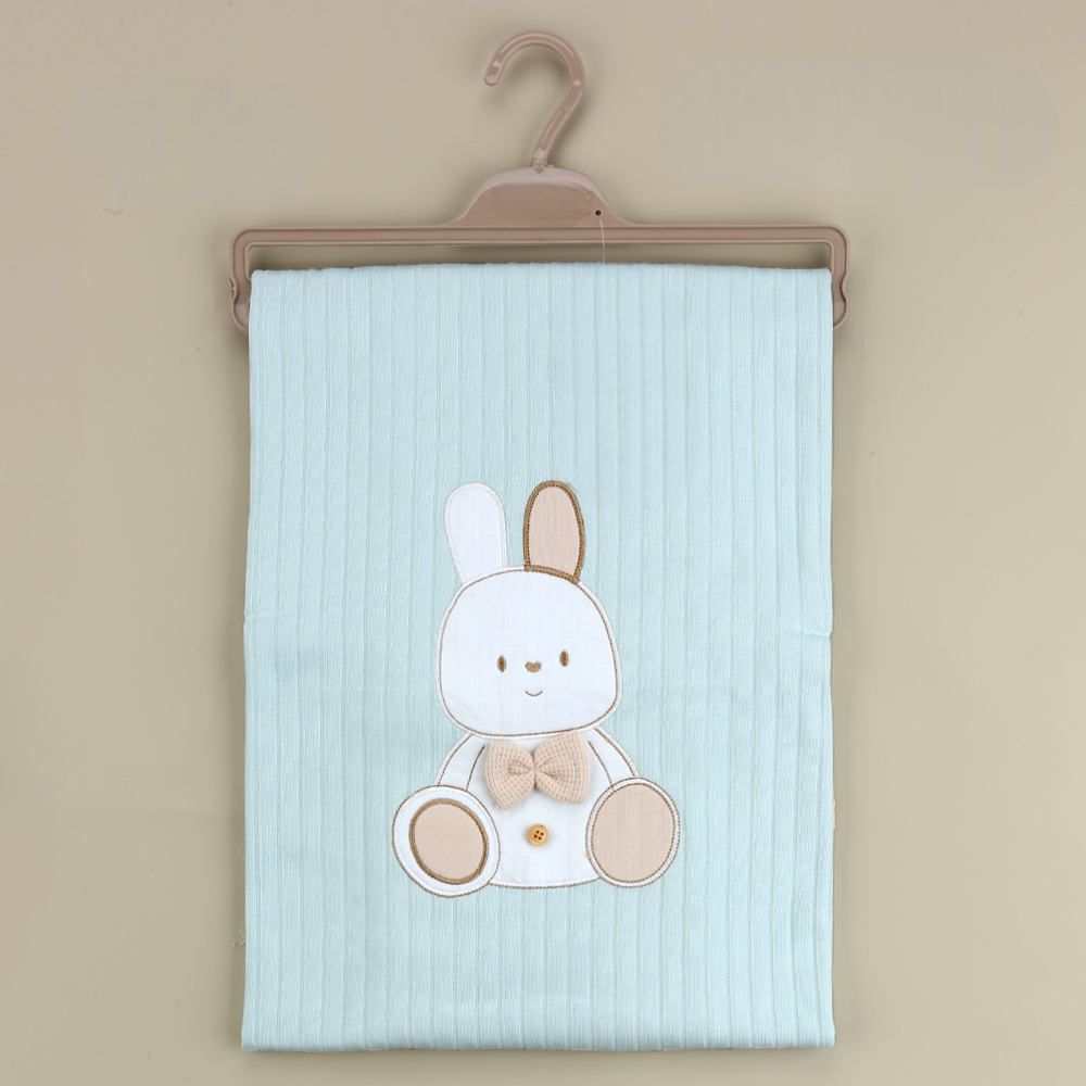 Rabbit Themed Baby Blanket Green - SP001.111.13