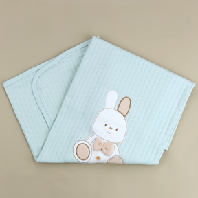 Rabbit Themed Baby Blanket Green - SP001.111.13