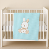 Rabbit Themed Baby Blanket Green - SP001.111.13