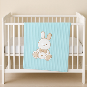 Rabbit Themed Baby Blanket Green - SP001.111.13