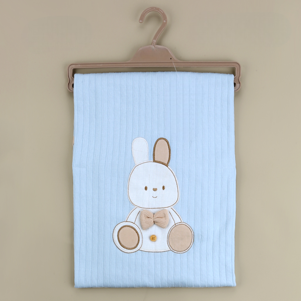 Rabbit Themed Baby Blanket Blue - SP001.111.1