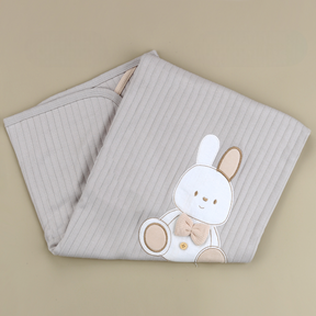 Rabbit Themed Baby Blanket Grey - SP001.111.5
