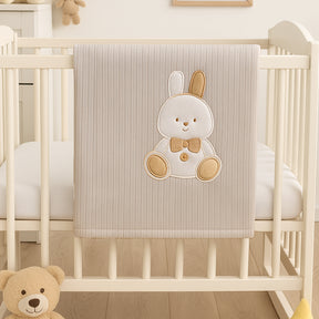 Rabbit Themed Baby Blanket Grey - SP001.111.5