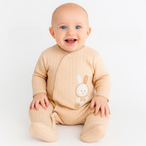 3-Pack Rabbit Themed Baby Bodysuit Beige (0-3)(3-6)(6-9) Months - SP001.1145.12