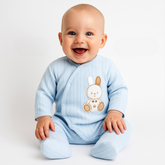 3-Pack Rabbit Themed Baby Bodysuit Blue (0-3)(3-6)(6-9) Months - SP001.1145.1