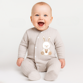 3-Pack Rabbit Themed Baby Bodysuit Grey (0-3)(3-6)(6-9) Months - SP001.1145.5