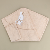Rabbit Themed Baby Towel Beige - SP001.137.12