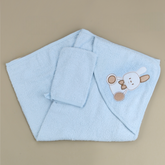 Rabbit Themed Baby Towel Blue - SP001.137.1