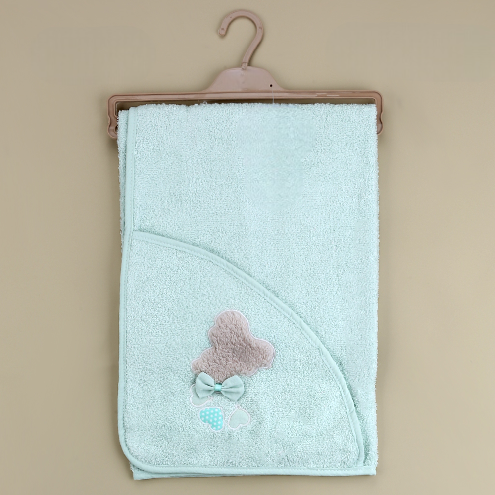 Ribbon Bear Themed Baby Towel Mint - SP001.157.11