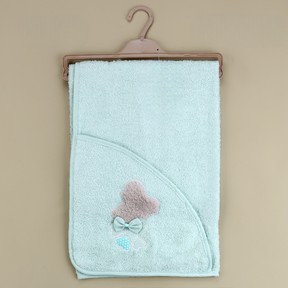 Ribbon Bear Themed Baby Towel Mint - SP001.157.11
