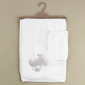 Ribbon Rabbit Themed Baby Towel Ecru - SP001.158.10