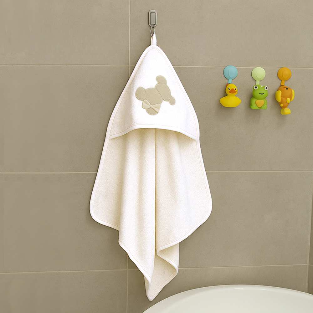 Ribbon Rabbit Themed Baby Towel Ecru - SP001.158.10
