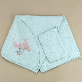 Ribbon Rabbit Themed Baby Towel Mint - SP001.158.11