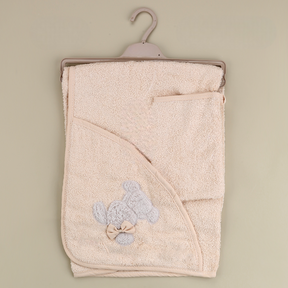 Ribbon Rabbit Themed Baby Towel Beige - SP001.158.12