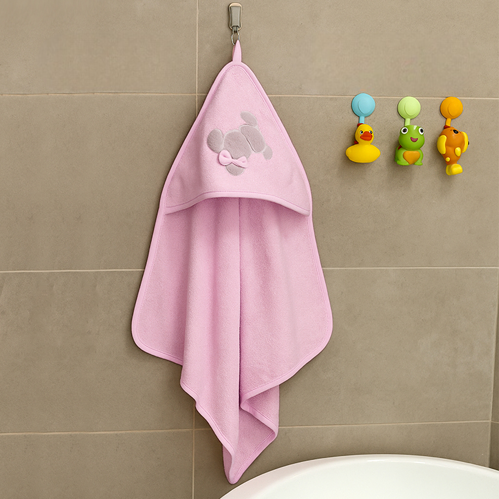 Ribbon Rabbit Themed Baby Towel Pink - SP001.158.2