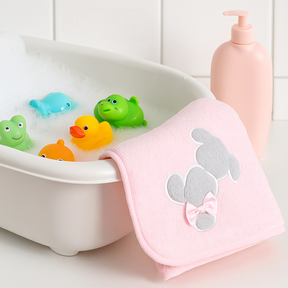 Ribbon Rabbit Themed Baby Towel Salmon - SP001.158.8