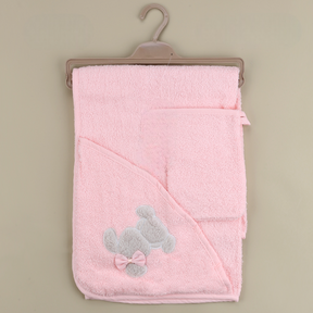 Ribbon Rabbit Themed Baby Towel Salmon - SP001.158.8